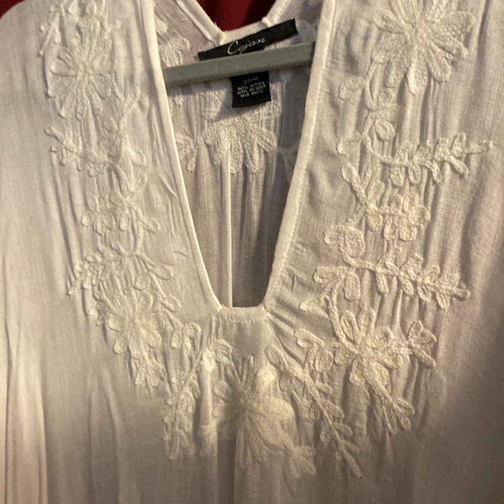 Never worn white cover up